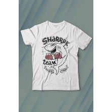 Kendim Seçtim Shark Team Köpek Balığı Boks Fight Dövüşü Baskılı Tişört Çocuk T-Shirt