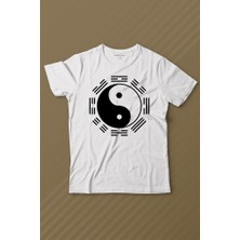 Kendim Seçtim Siyah ve Beyaz Ying Yang Pokemon Minimal Baskılı Tişört Çocuk T-Shirt
