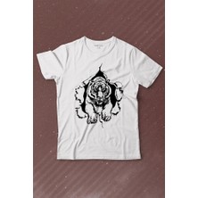 Kendim Seçtim Tişörtün Içinden Çıkan Kaplan Tiger Baskılı Tişört Çocuk T-Shirt