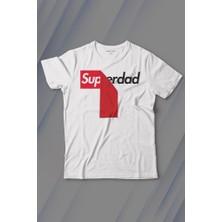 Kendim Seçtim Superdad Etiket Süper Baba Baskılı Tişört Çocuk T-Shirt