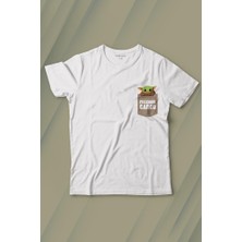 Kendim Seçtim The Mandalorian Bebek Yoda Cep Tasarımı Baskılı Tişört Çocuk T-Shirt