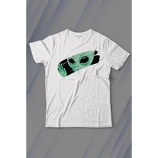 Kendim Seçtim Ufo Uzaylı Yeşil E.t. Nasa Gezegen Baskılı Tişört Çocuk T-Shirt