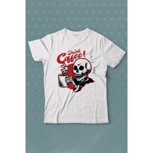 Kendim Seçtim Drink Coffee Skull Kahve Funny Eğlence Baskılı Tişört Çocuk T-Shirt