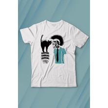 Kendim Seçtim Mohikan Adam Kara Kedi Nostalji Telefon Zili Baskılı Tişört Çocuk T-Shirt