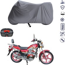 Teksin Arora Ym 150A Çantalı Motosiklet Brandası 4 Mevsim Su Geçirmez Motor Brandası