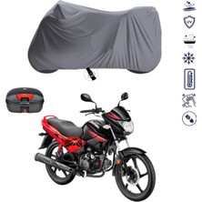 Teksin Asya Hero 125 Çantalı Motosiklet Brandası 4 Mevsim Su Geçirmez Motor Brandası