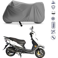 Teksin Arora Ar 50-6 Capirossi Motosiklet Brandası 4 Mevsim Su Geçirmez Motor Brandası
