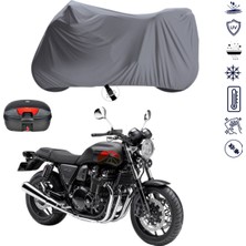 Teksin Honda Cb 1100 Çantalı Motosiklet Brandası 4 Mevsim Su Geçirmez Motor Brandası