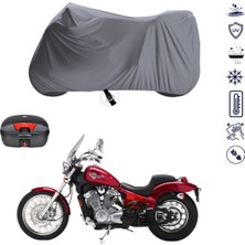Teksin Honda Vt 800 Shadow Çantalı Motosiklet Brandası 4 Mevsim Su Geçirmez Motor Brandası