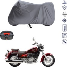 Teksin Hyosung Gt 250 P Motosiklet Brandası 4 Mevsim Su Geçirmez Motor Brandası