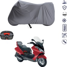 Teksin Aprilia Atlantic 250 Çantalı Motosiklet Brandası 4 Mevsim Su Geçirmez Motor Brandası