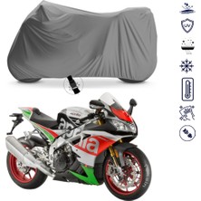 Teksin Aprilia Tuono 1000 Rf Çantalı Motosiklet Brandası 4 Mevsim Su Geçirmez Motor Brandası