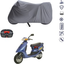 Teksin Aprilia Leonardo 125 Çantalı Motosiklet Brandası 4 Mevsim Su Geçirmez Motor Brandası