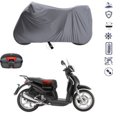 Teksin Aprilia Scarabeo 250 Çantalı Motosiklet Brandası 4 Mevsim Su Geçirmez Motor Brandası