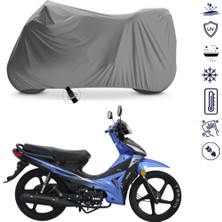 Teksin Kral Kr-50 Burn Çantalı Motosiklet Brandası 4 Mevsim Su Geçirmez Motor Brandası