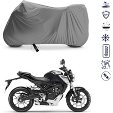 Teksin Honda Cb 125 R Çantalı Motosiklet Brandası 4 Mevsim Su Geçirmez Motor Brandası