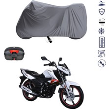 Teksin Kuba Pars Çantalı Motosiklet Brandası 4 Mevsim Su Geçirmez Motor Brandası