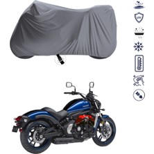 Teksin Kawasaki Vulcan S Çantalı Motosiklet Brandası 4 Mevsim Su Geçirmez Motor Brandası