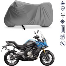 Teksin Cf Moto 650MT Çantalı Motosiklet Brandası 4 Mevsim Su Geçirmez Motor Brandası