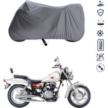 Teksin Çelik Motor Crown 150 Motosiklet Brandası 4 Mevsim Su Geçirmez Motor Brandası