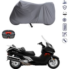 Teksin Honda Fjs 400 Silverwing Çantalı Motosiklet Brandası 4 Mevsim Su Geçirmez Motor Brandası