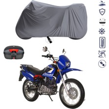 Teksin Kanuni Enduro 200 Çantalı Motosiklet Brandası 4 Mevsim Su Geçirmez Motor Brandası