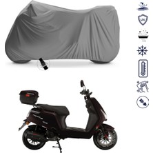 Teksin Falcon Techno 125 Ef Çantalı Motosiklet Brandası 4 Mevsim Su Geçirmez Motor Brandası