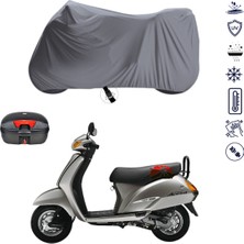 Teksin Honda Activa 100 Çantalı Motosiklet Brandası 4 Mevsim Su Geçirmez Motor Brandası