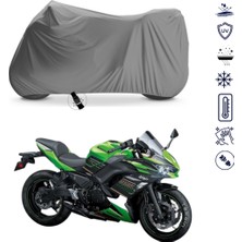 Teksin Kawasaki Ninja 650 Krt Edition Çantalı Motosiklet Brandası 4 Mevsim Su Geçirmez Motor Brandası
