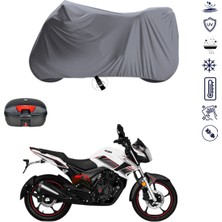 Teksin Kuba Cr1 Çantalı Motosiklet Brandası 4 Mevsim Su Geçirmez Motor Brandası