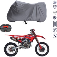 Teksin Honda Crf 450X Çantalı Motosiklet Brandası 4 Mevsim Su Geçirmez Motor Brandası