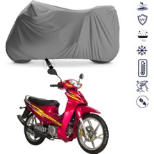 Teksin Kanuni Elite Lady Çantalı Motosiklet Brandası 4 Mevsim Su Geçirmez Motor Brandası