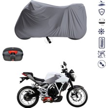 Teksin Hyosung Gd 250 N Çantalı Motosiklet Brandası 4 Mevsim Su Geçirmez Motor Brandası