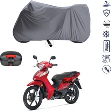 Teksin Kanuni Fox Çantalı Motosiklet Brandası 4 Mevsim Su Geçirmez Motor Brandası