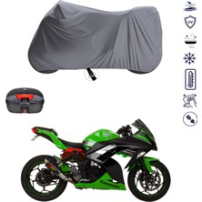 Teksin Kawasaki Ninja 300 Çantalı Motosiklet Brandası 4 Mevsim Su Geçirmez Motor Brandası