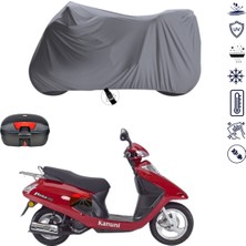Teksin Kanuni Ruby 100 Çantalı Motosiklet Brandası 4 Mevsim Su Geçirmez Motor Brandası