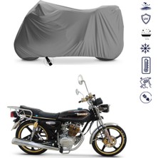 Teksin Kuba Çita 170F Çantalı Motosiklet Brandası 4 Mevsim Su Geçirmez Motor Brandası