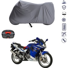Teksin Kanuni Racer 200 Çantalı Motosiklet Brandası 4 Mevsim Su Geçirmez Motor Brandası