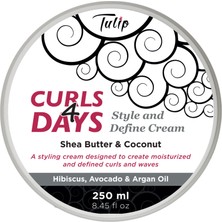 Tulip Curls 4 Days Style And Define Cream Bukle Belirginleştirici Saç Kremi 250 ml