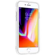 Forestl Digital Apple iPhone 6/6s 9h Sertlik Için Temperli Cam+Mat Tpu Çerçeve Telefon Kılıfı Damla Geçirmez Şeffaf Kapak-Beyaz (Yurt Dışından)