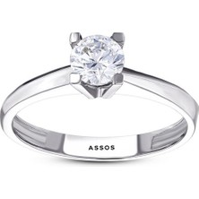 Assos Altın Tektaş Yüzük