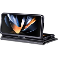 Cool-M Samsung Galaxy Z Fold5 5g Pu Deri Deri Cüzdan Kılıf Flip Folio Stand Telefon Kapağı (Yurt Dışından)