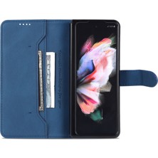 Cool-M Samsung Galaxy Z Fold5 5g Pu Deri Cüzdan Telefon Kılıfı Kickstand Shockproof Cover (Yurt Dışından)