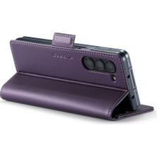 Samsung Galaxy Z Fold5 5g Rfıd Engelleme Cüzdan Deri Kasa Telefon Stand Kapağı (Yurt Dışından)