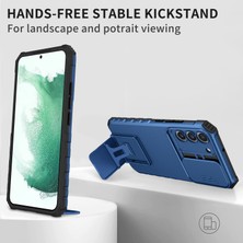 Cool-M Samsung Galaxy S22+ 5g Slayt Lens Kalkanı Anti-Fall Kapak Kickstand Pc+ Tpu Telefon Kılıfı (Yurt Dışından)