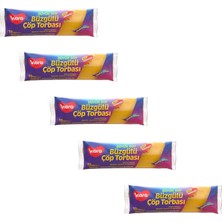Viora 60 Litre Büzgülü Kokulu Çöp Torbası Poşeti / 65 x 70 Cm. - 10 Adetlik 5 Rulo