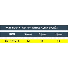 Resiste 60° "v" Kanal Açma Bıçağı