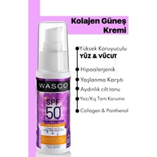 Wasco Yaşlanma Karşıtı SPF50+ Kolajenli Güneş Kremi Collagen-Panthenol-Hyaluronic Acid 50 ml