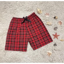 Betimoda  Pamuk Kadın Yüksek Bel Dört Mevsim Şort Pijama Pembe Panda