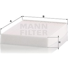 Mann Polen Filtre Dokker Lodgy x Trail 3 T32 Koleos 2 Zoe 1,2 1,5d 1,6mp 1,6d 2,0d Mann CU25012